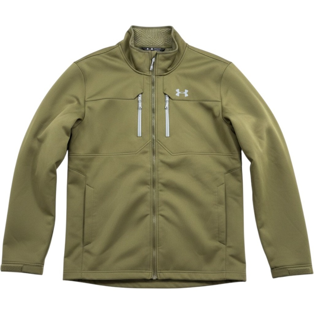 Under Armour ColdGear Infrared Storm Jacket Mens 2XL Olive Green Full Zip